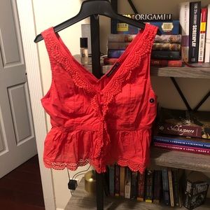 Peplum blouse tank top